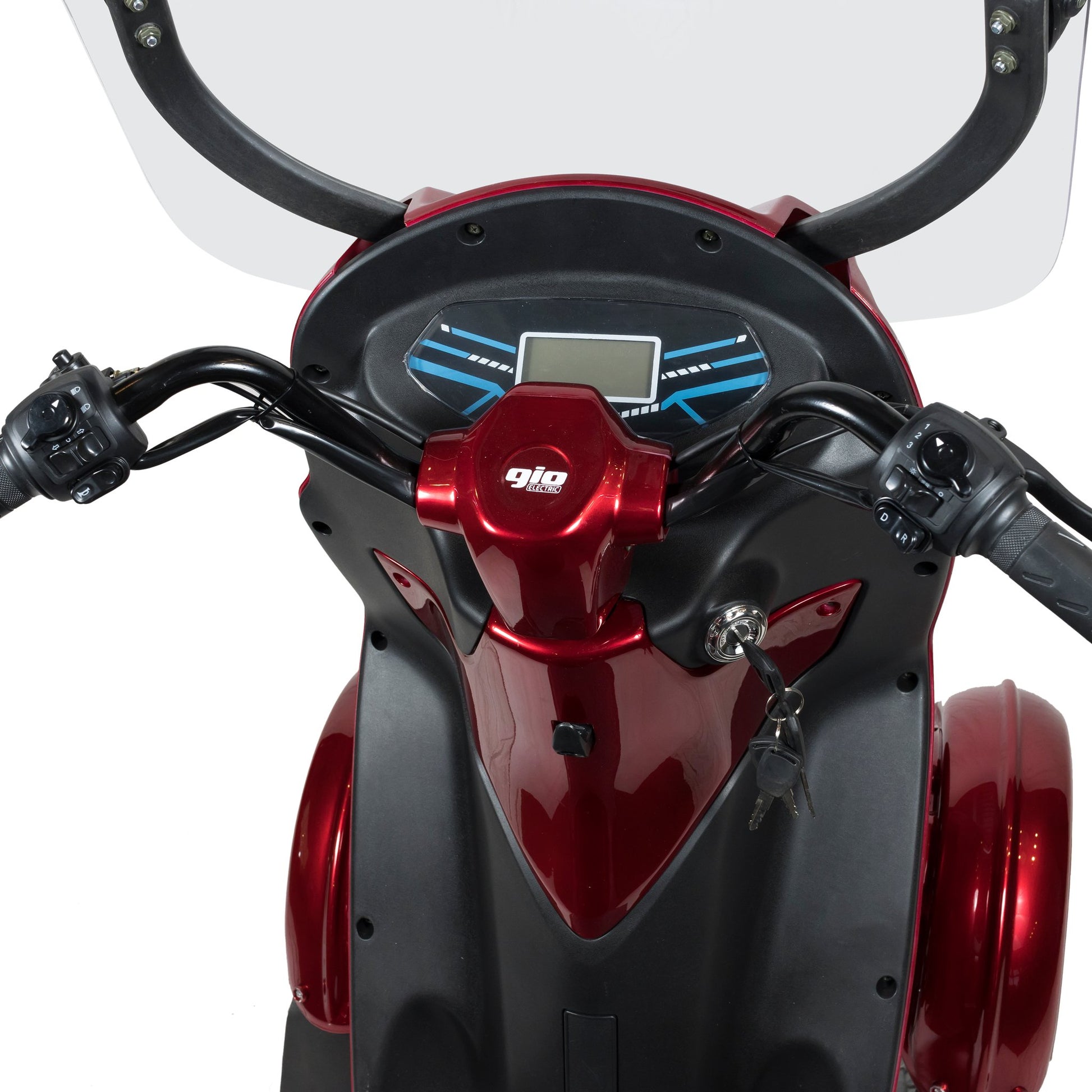 GIO - Element 4-wheeled Mobility Scooter w Windshield and Roof - GIO